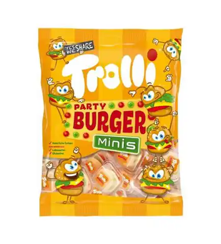 ⁨Trolli Party Burger Minis 170 g⁩ at Wasserman.eu