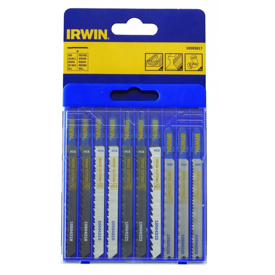 ⁨SAW BLADE SET FOR JIGSAW WOOD METAL TYPE T 10PCS⁩ at Wasserman.eu