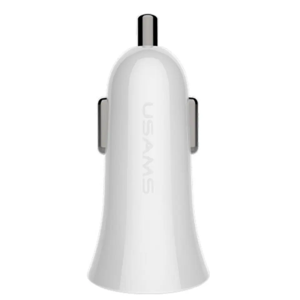 Car charger US-CC013 2xUSB 2,1A Trumpet, white at Wasserman.eu