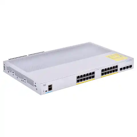 ⁨Cisco CBS250-24P-4G-EU network switch Managed L2/L3 Gigabit Ethernet (10/100/1000) Silver⁩ at Wasserman.eu