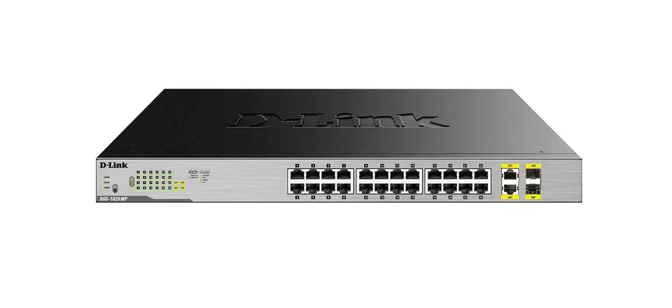 D-Link Switch Smart 2x SFP 24GE PoE DGS-1026MP w sklepie Wasserman.eu