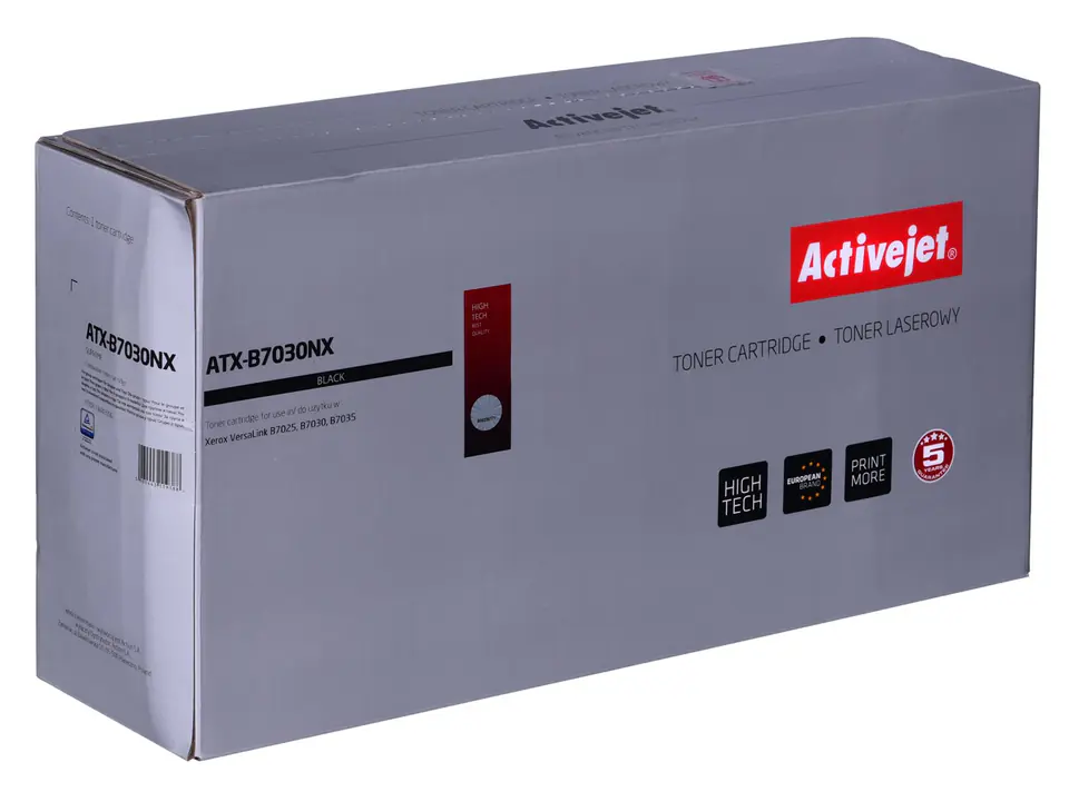 ⁨Activejet ATX-B7030NX Toner (replacement for XEROX 106R03396; Supreme; 30000 pages; black)⁩ at Wasserman.eu