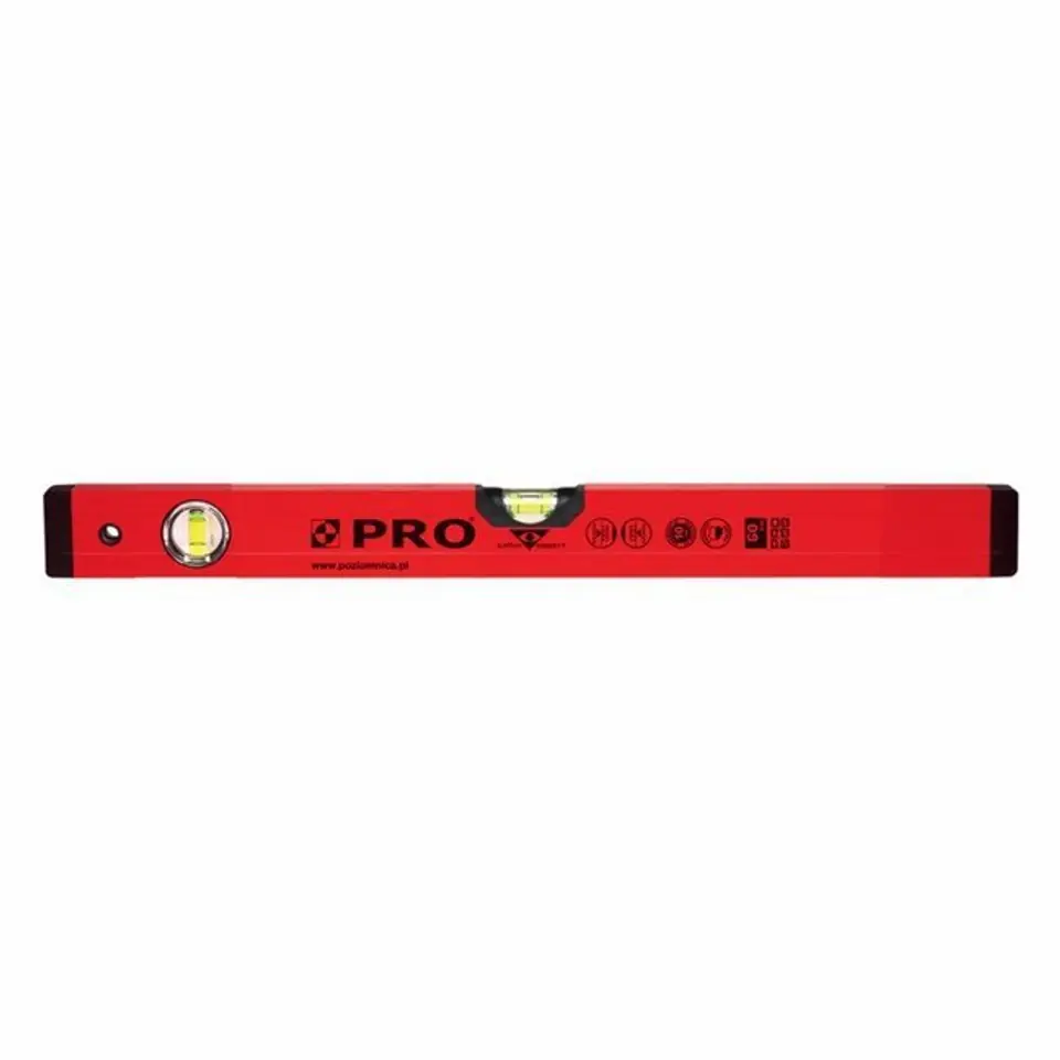 ⁨POZIOMICA MALOWANA WSKAŹNIK POZIOMU I PIONU 60CM⁩ w sklepie Wasserman.eu