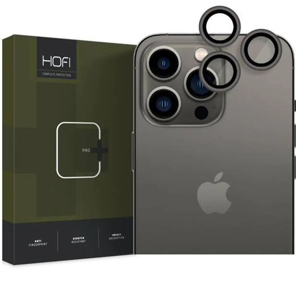 ⁨Camera Cover IPHONE 14 PRO / 14 PRO MAX HOFI CamRing Pro+ black⁩ at Wasserman.eu