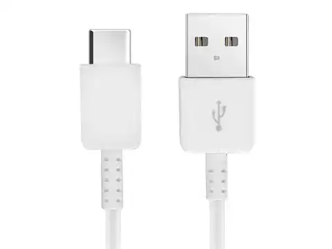 ⁨Kabel Samsung szybkie ładowanie USB-C Typ C 1,5m oryginalny EP-DW700CWE - biały⁩ w sklepie Wasserman.eu