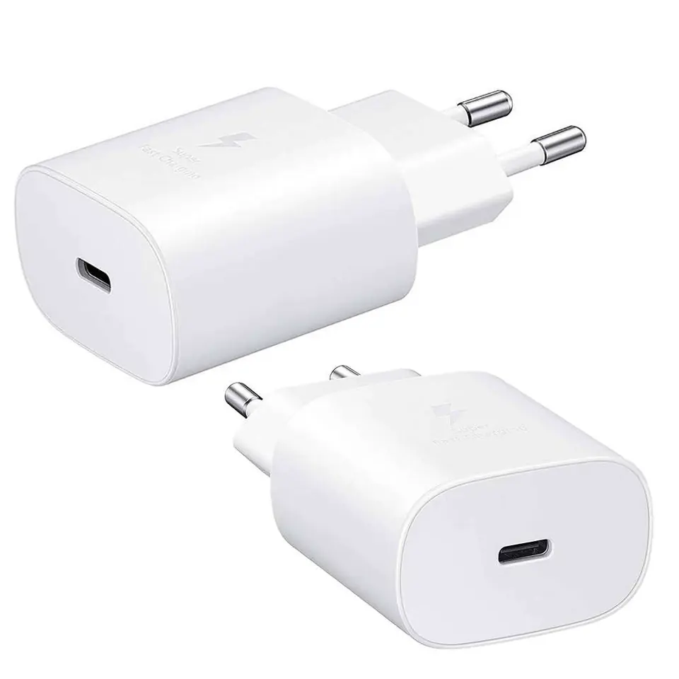 ⁨Ładowarka sieciowa Samsung EP-TA800EWE Fast Charge USB-C Type C 25W Biała⁩ w sklepie Wasserman.eu