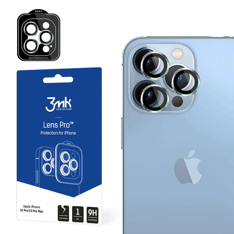 ⁨Camera Glass 3mk Lens Protection Pro Glass for Apple iPhone 13 Pro/ 13 Pro Max⁩ at Wasserman.eu