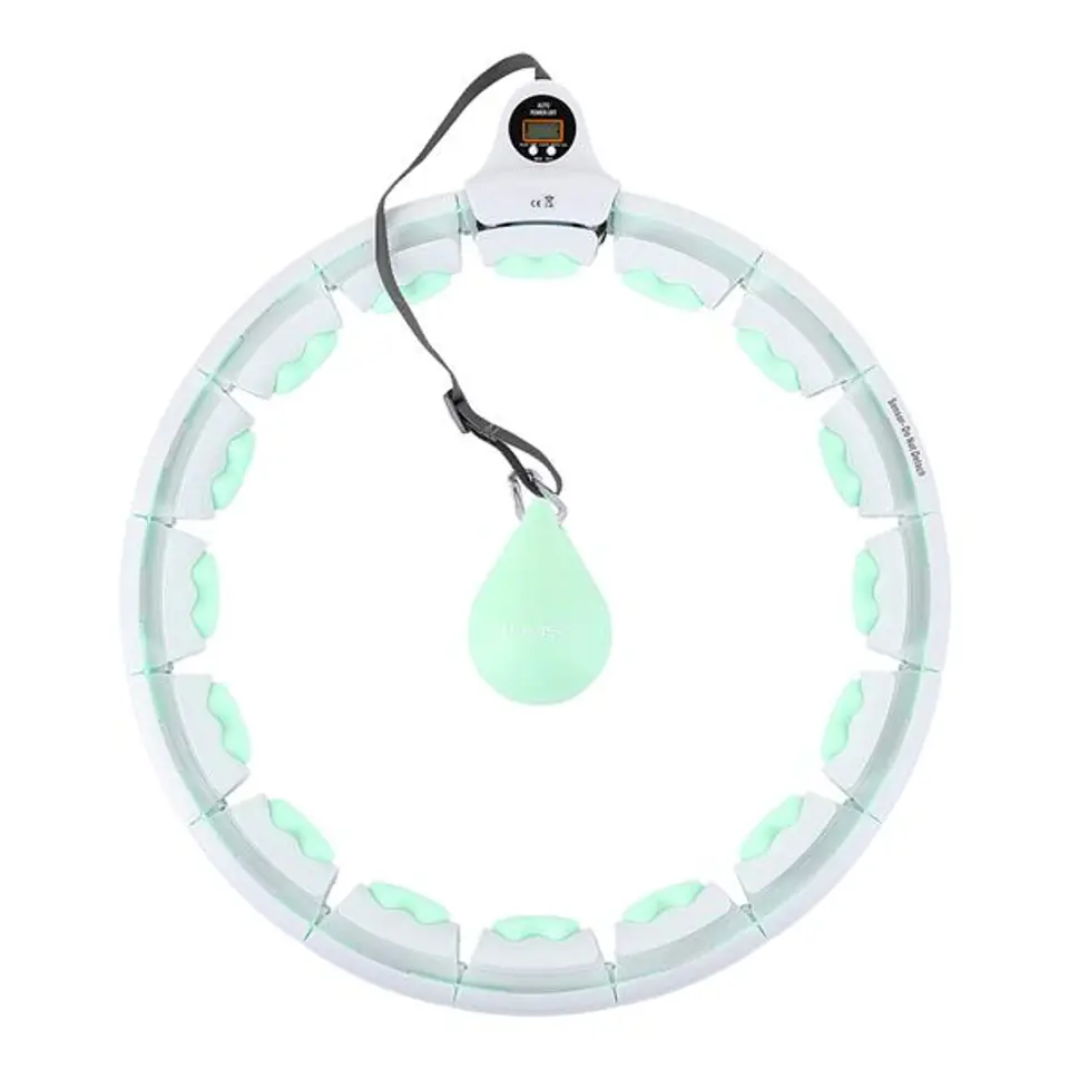 HHW06 HULA HOP GREEN Z WYPUSTKAMI I OBCIĄŻNIKIEM + LICZNIK HMS w sklepie Wasserman.eu