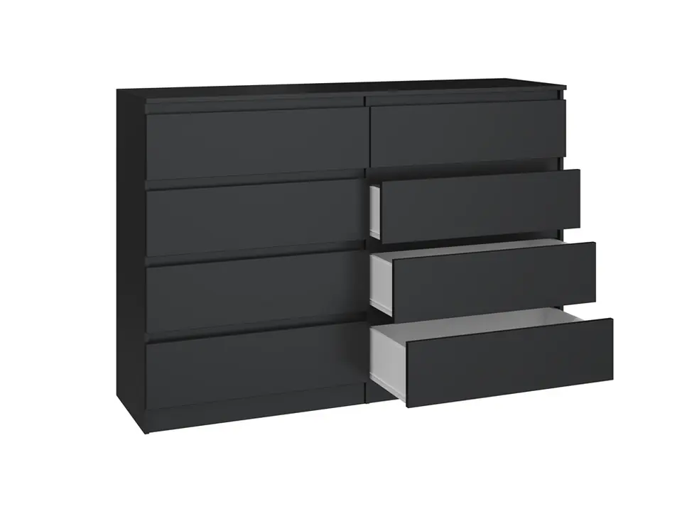 ⁨Topeshop M8 140 CZERŃ chest of drawers⁩ at Wasserman.eu