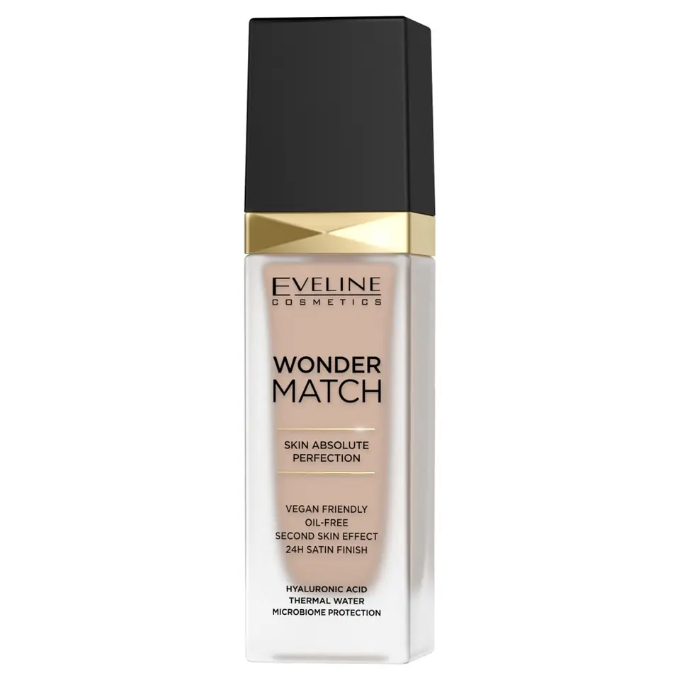 ⁨Eveline Wonder Match Podkład dopasowujący się do cery nr 35 Sunny Beige 30ml⁩ w sklepie Wasserman.eu