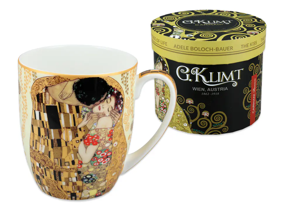 ⁨Camio Mug - G. Klimt, Kiss (CARMANI)⁩ at Wasserman.eu