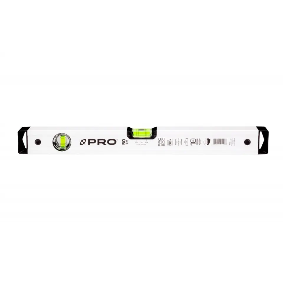 ⁨WHITE SPIRIT LEVEL HORIZONTAL AND VERTICAL INDICATOR DROP 2% 60 CM⁩ at Wasserman.eu