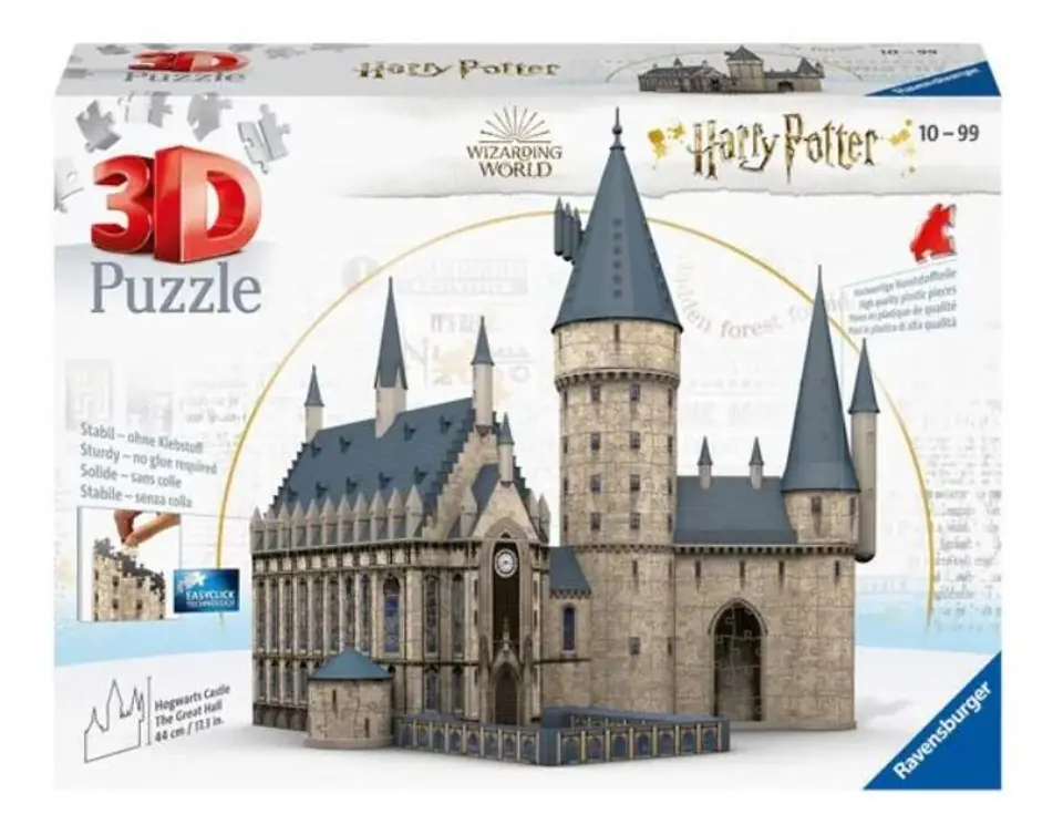 ⁨Puzzle 3D Budynki, Zamek Hogwarts Harry Potter⁩ w sklepie Wasserman.eu
