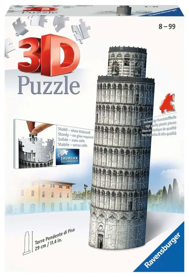 ⁨Puzzle 3D Mini budowle. Krzywa Wieża w Pizie⁩ w sklepie Wasserman.eu