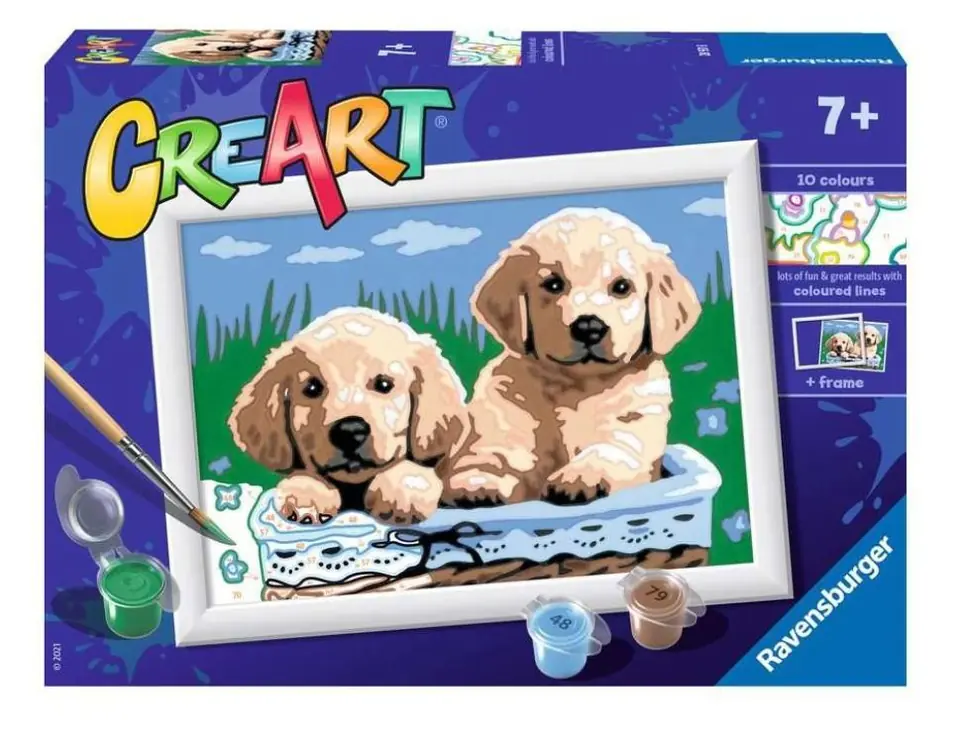 ⁨Coloring book CreArt for children Puppies⁩ at Wasserman.eu