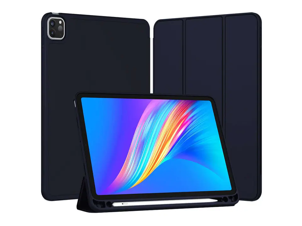 ⁨Flip Case Case Alogy Smart Case Pencil for iPad Pro 12.9 2021 Navy⁩ at Wasserman.eu