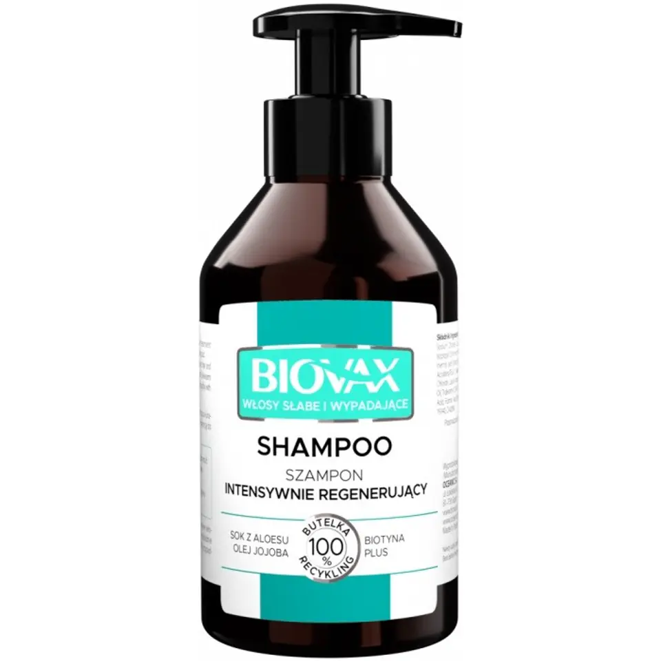 ⁨L`BIOTICA Biovax Szampon intensywnie regenerujący - włosy słabe i wypadające 200ml⁩ w sklepie Wasserman.eu