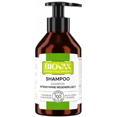 ⁨L'BIOTICA Biovax Intensive Regenerating Shampoo - Bamboo+ Avocado Oil 200ml⁩ at Wasserman.eu