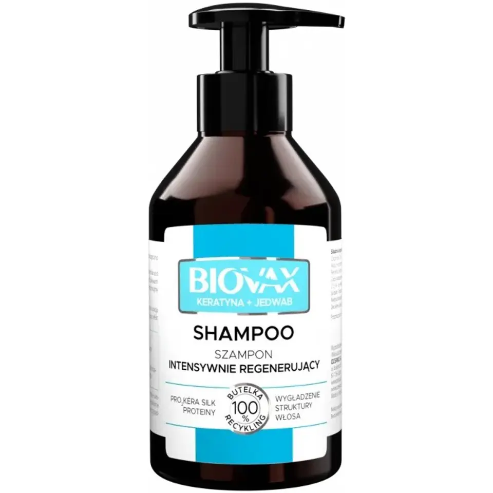 ⁨L'BIOTICA Biovax Intensive Regenerating Shampoo - Keratin + Silk 200ml⁩ at Wasserman.eu