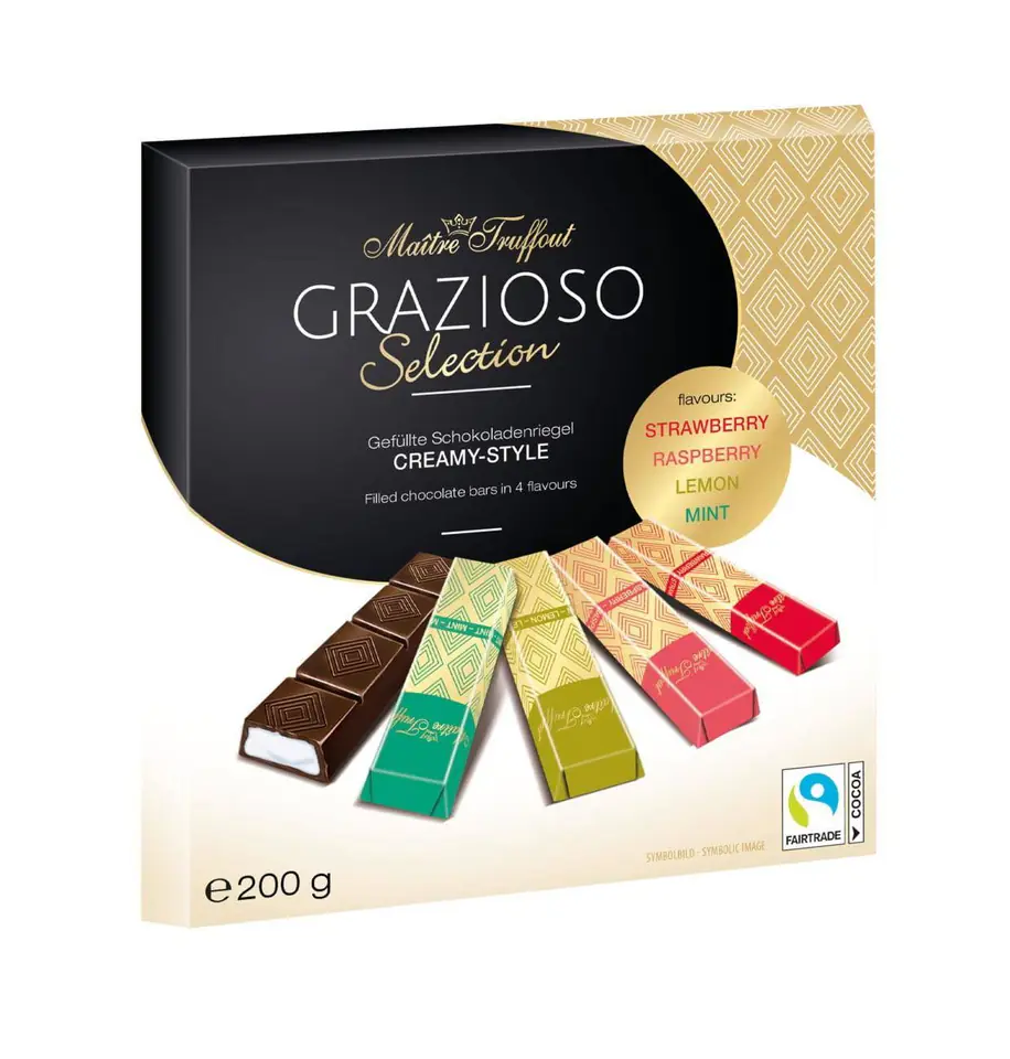 ⁨MaitreTruffout Grazioso Selection Creamy Style Mieszanka Czekoladek  200 g⁩ w sklepie Wasserman.eu