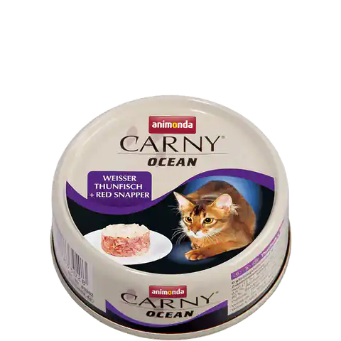 ⁨ANIMONDA Carny Ocean can with white tuna and red snapper 80g⁩ at Wasserman.eu