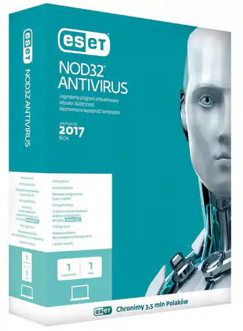 ⁨NOD32 Antivirus PL Kon 1U 2Y   ENA-K-2Y-1D⁩ w sklepie Wasserman.eu