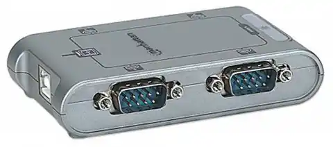 ⁨Adapter MANHATTAN 151047 USB 2.0 - 4 x RS232⁩ w sklepie Wasserman.eu