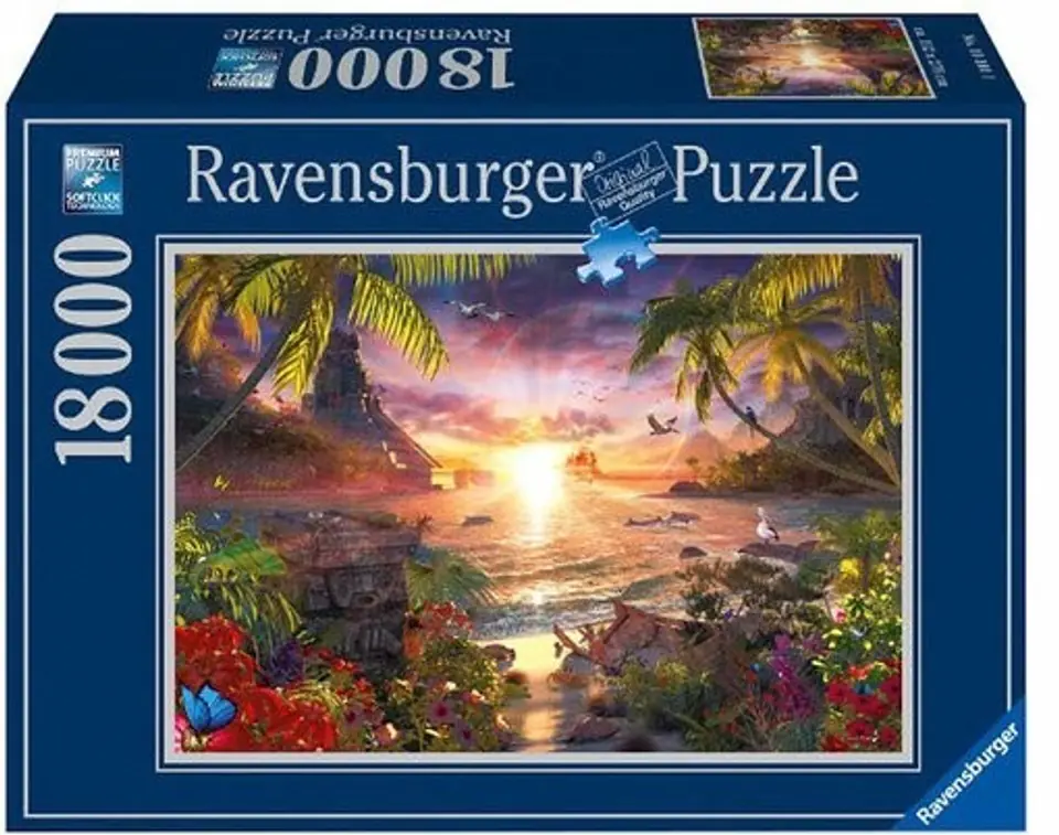 ⁨Puzzle 18000 elementów Rajski zachód słońca⁩ w sklepie Wasserman.eu