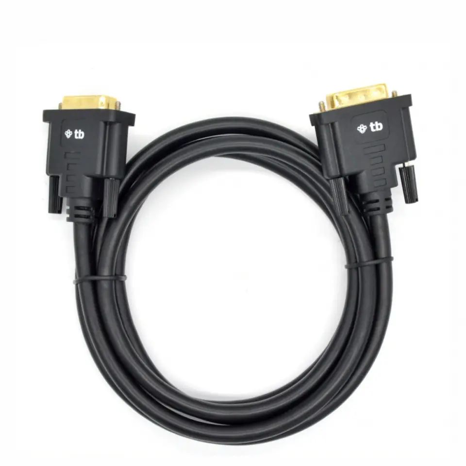 ⁨DVI cable M 24 + 1 1.8 m. Black, gold plated⁩ at Wasserman.eu