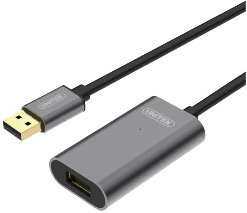 ⁨USB cable UNITEK 1x USB 2.0 Type A (socket) 20⁩ at Wasserman.eu