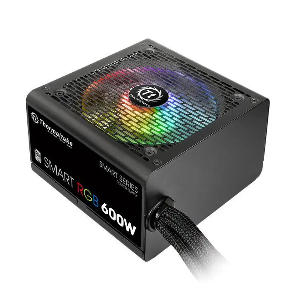 ⁨Smart 600W RGB (80+ 230V EU, 2xPEG, 120mm, Single Rail)⁩ at Wasserman.eu