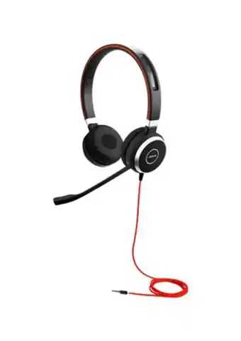 ⁨Słuchawki z mikrofonem JABRA Czerwono-czarny 14401-10⁩ w sklepie Wasserman.eu