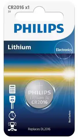 ⁨Bateria PHILIPS 3V Phil-CR2016/01B⁩ w sklepie Wasserman.eu