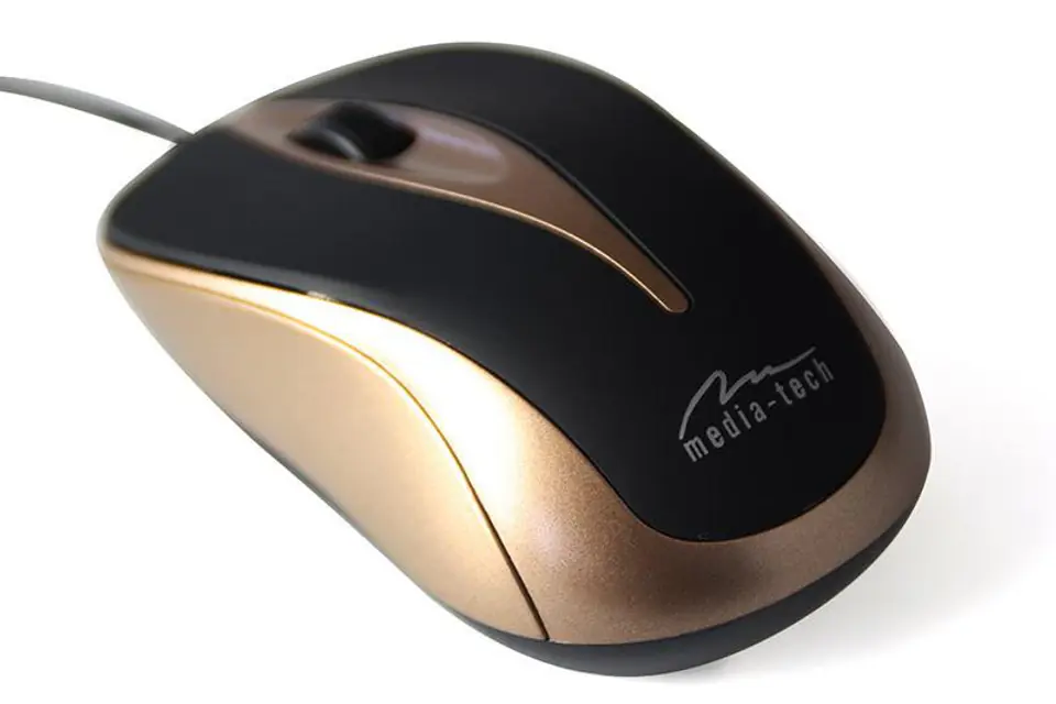 ⁨Optical mouse Plano black-gold⁩ at Wasserman.eu