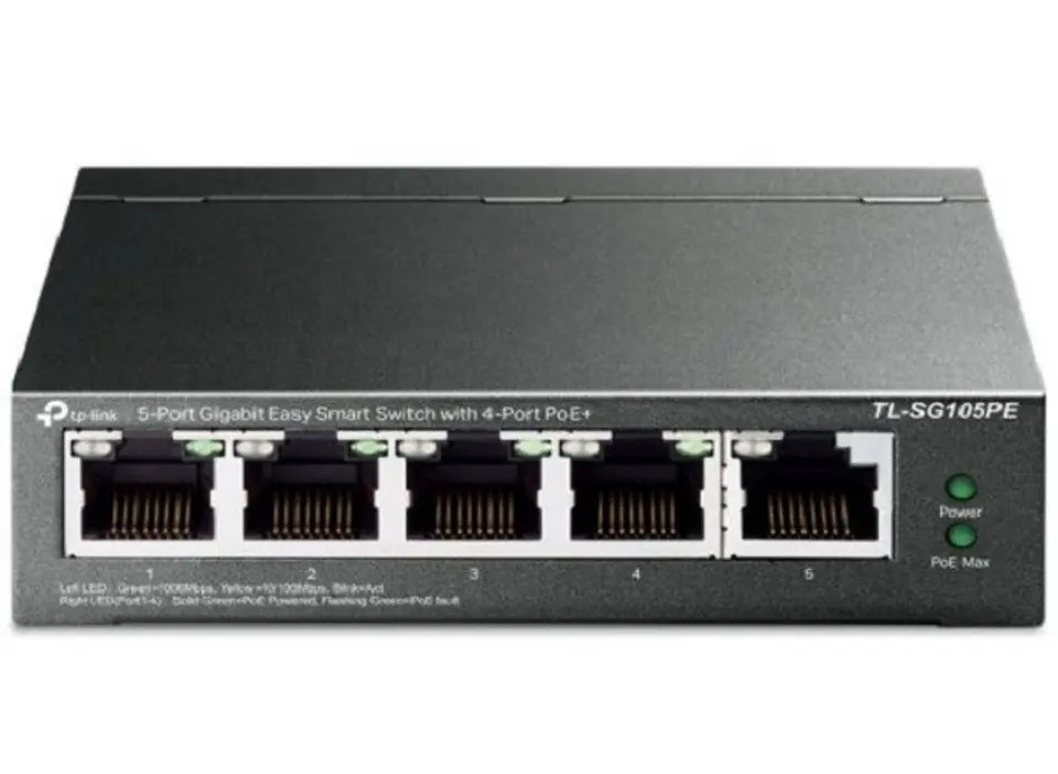 Przełącznik SG105PE Switch Smart 5xGb (4xPoE+) w sklepie Wasserman.eu