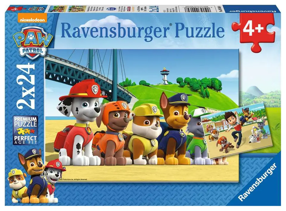 ⁨Puzzle 2x24 elementy Drużyna Psi Patrol⁩ w sklepie Wasserman.eu