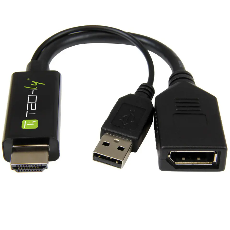 Adapter TECHLY ICOC HDMI-DP12A60 DisplayPort - HDMI + USB w sklepie Wasserman.eu