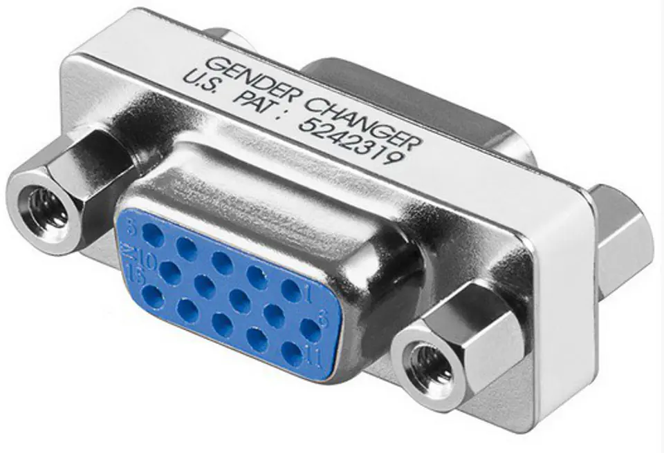 Adapter AKYGA D-Sub 15-pin - D-sub 15-pin D-Sub 15-pin (gniazdo) - D-sub 15-pin (gniazdo) AK-AD-18 w sklepie Wasserman.eu
