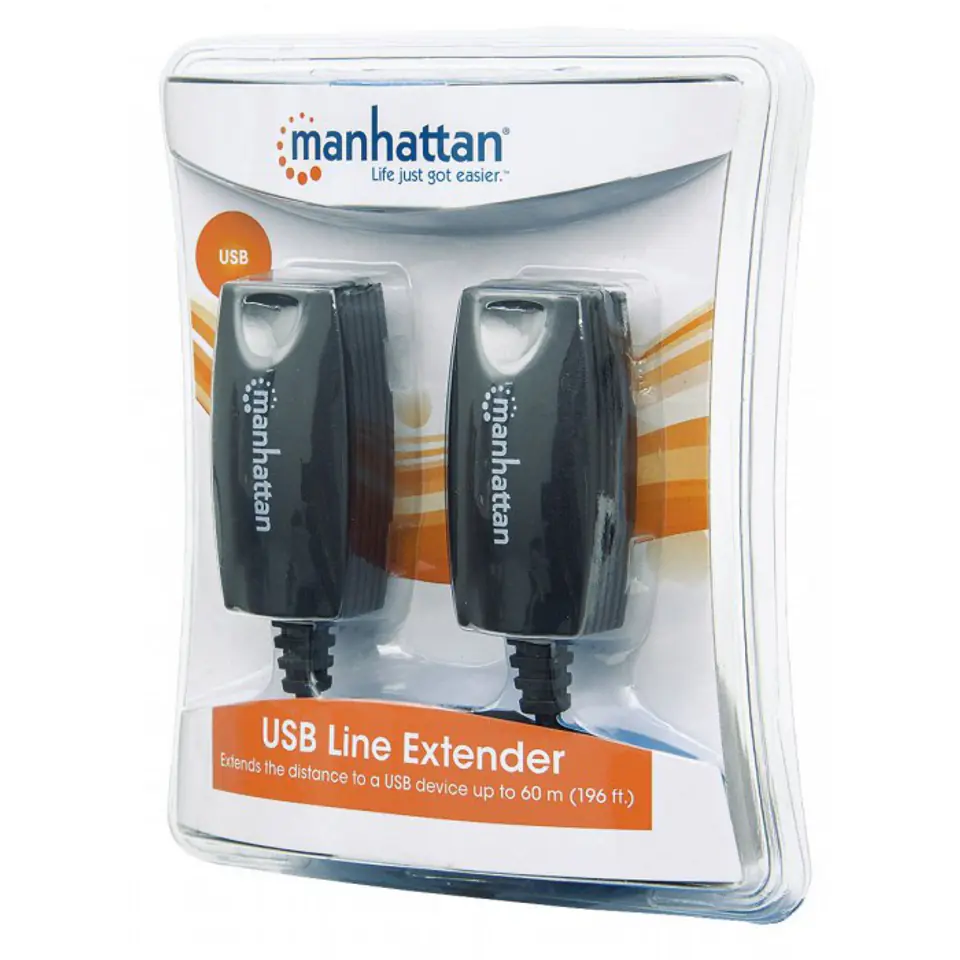 ⁨Adapter MANHATTAN USB x 2 - RJ-45 x 2 179300 USB Type A male - RJ-45 female⁩ at Wasserman.eu