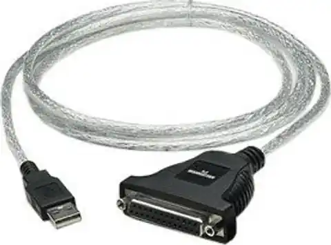 ⁨Adapter MANHATTAN USB - DB25 336581 USB - DB25 (wtyk-gniazdo)⁩ w sklepie Wasserman.eu