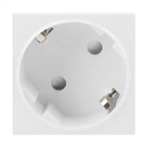 ⁨LANBERG AC 45x45 socket 230V single SCHUKO adapter white⁩ w sklepie Wasserman.eu