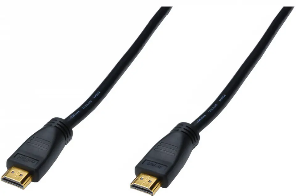 ⁨Kabel HDMI ze wzmacniaczem Highspeed 1.3 GOLD Typ A M/M AK-330105-150-S 15m⁩ w sklepie Wasserman.eu