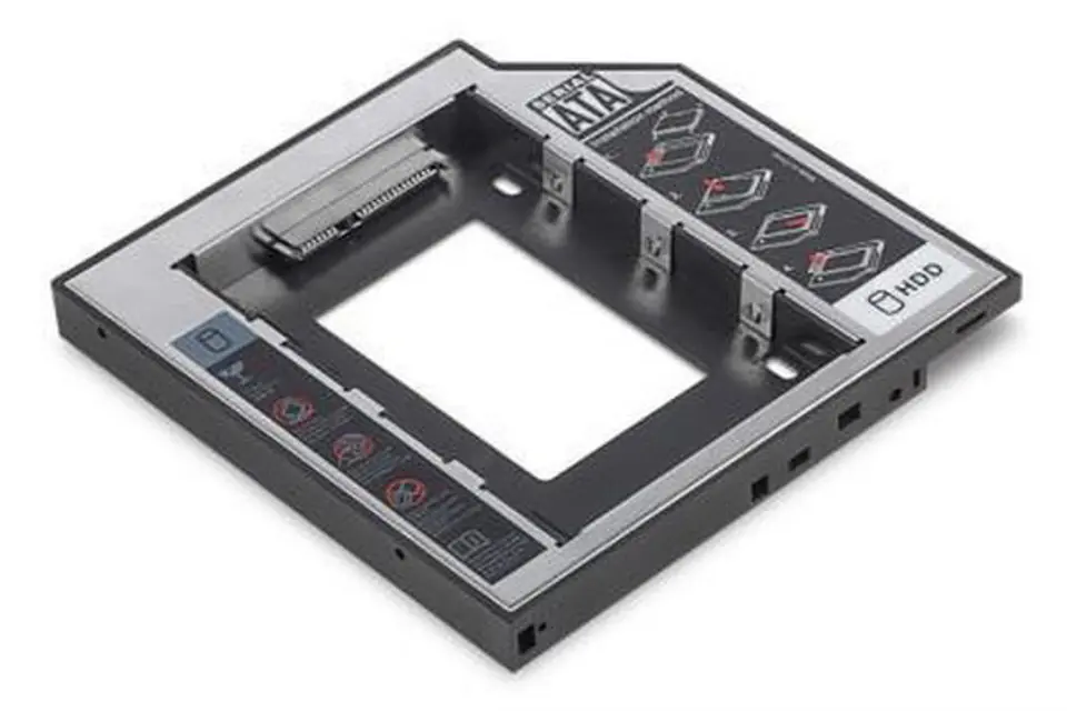 Mounting frame SSD / HDD CD / DVD / Blu-ray SATA to SATA III 12.7mm at Wasserman.eu