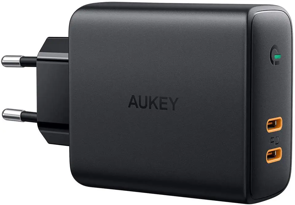 AUKEY PA-D5 ultrafast W all Charger 2xUSB C 63W at Wasserman.eu