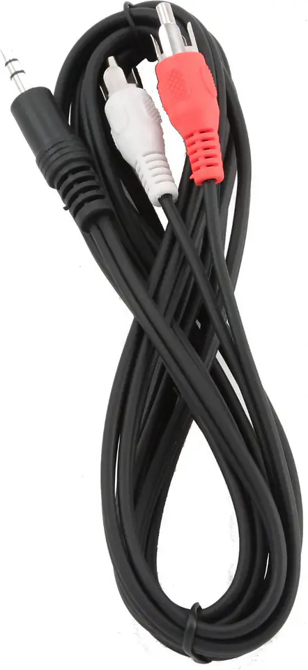 ⁨GEMBIRD Jack 3.5mm-2xRCA (wtyk-wtyk) 5 m 5m /s1x MiniJack 3.5 mm (wtyk) 2x RCA (Chinch)⁩ w sklepie Wasserman.eu