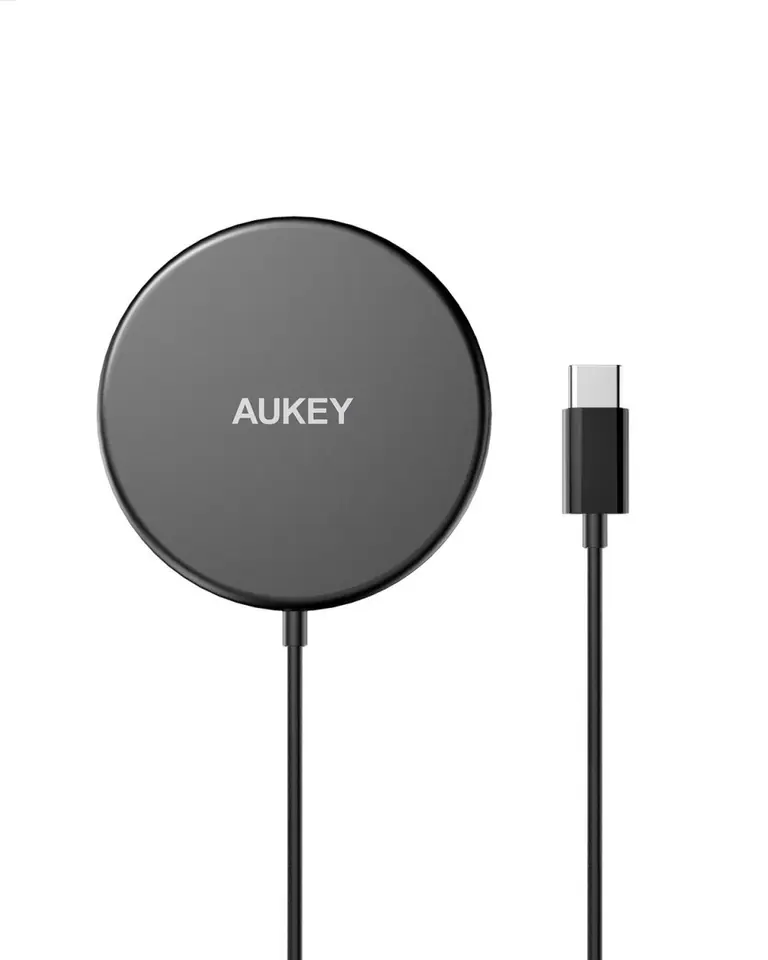 AUKEY LC-A1 Black Wirel ess Charger Qi USB C 15 at Wasserman.eu