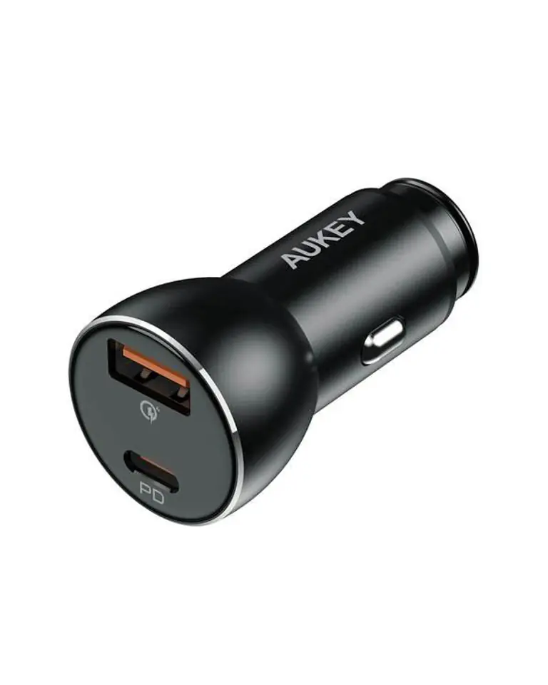 CC-Y48 Aluminum UltraFast Car Charger 2xUSB QC 3.0 PD 3.0 (1xUSB C+1xUSB A) 6A 48W at Wasserman.eu