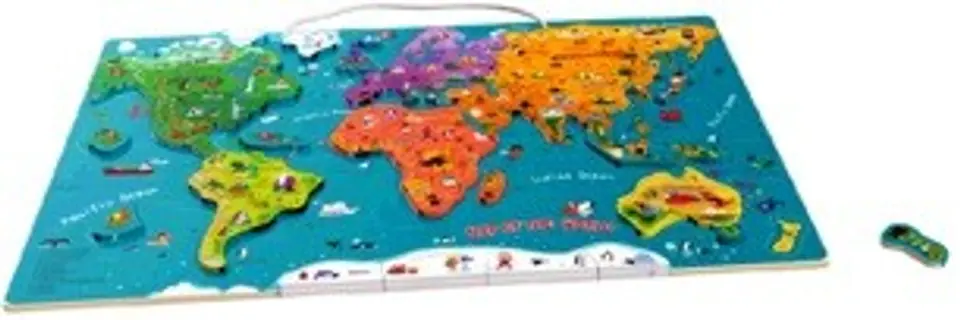 Top Bright Magnetic worl d map at Wasserman.eu