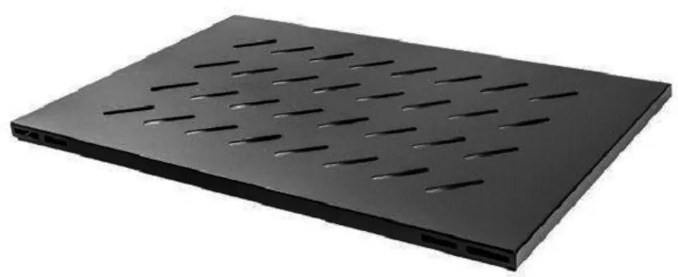 Półka do szaf 19" 1000mm 1U 465x715mm czarna w sklepie Wasserman.eu