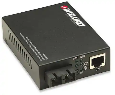 ⁨Media converter 10/100Base-TX RJ45 / 100Base-FX (MM SC) 2km 1310nm⁩ at Wasserman.eu